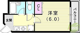 グランパラッツオ  ｜ 兵庫県神戸市灘区岩屋中町3丁目（賃貸マンション1K・2階・20.00㎡） その2