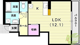 サニーヒル藤原台  ｜ 兵庫県神戸市北区藤原台南町2丁目16-17（賃貸アパート1K・1階・33.21㎡） その2