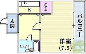 ラムール水木通  ｜ 兵庫県神戸市兵庫区水木通1丁目（賃貸マンション1K・4階・19.14㎡） その2