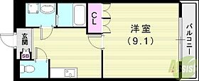 グランエスト  ｜ 兵庫県神戸市北区山田町小部字宮ノ前（賃貸マンション1K・2階・30.96㎡） その2