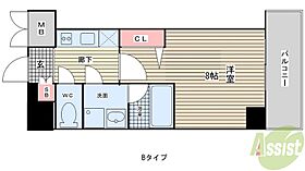 ラナップスクエア湊川公園  ｜ 兵庫県神戸市兵庫区中道通1丁目（賃貸マンション1K・9階・25.34㎡） その2