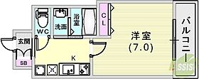 グルーブ神戸ハーバーアリーナ 903 ｜ 兵庫県神戸市中央区相生町5丁目15-12（賃貸マンション1K・9階・23.42㎡） その2