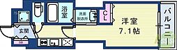 シャーメゾン神戸 1Kの間取図画像