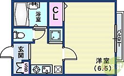 アネックス・マーサ 1Kの間取図画像