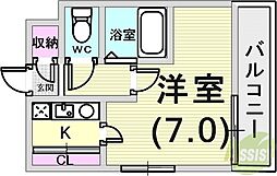 ときわ神田ハイツ 1Kの間取図画像
