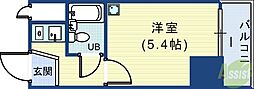 ネオアージュ神戸元町 1Kの間取図画像