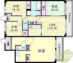 ブエナビスタ神戸ノース 2階