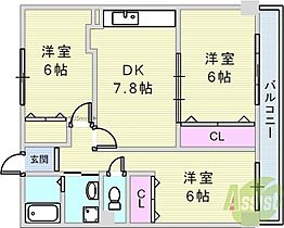 パールハイツ荒田  ｜ 兵庫県神戸市兵庫区荒田町3丁目69-8（賃貸マンション3DK・4階・59.81㎡） その2