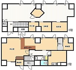 トップヒルズ2階テナント 8Rの間取り
