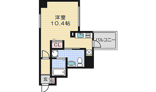 ヴィラタワー谷町 ｜大阪府大阪市中央区徳井町２丁目(賃貸マンション1K・3階・26.89㎡)の写真 その2