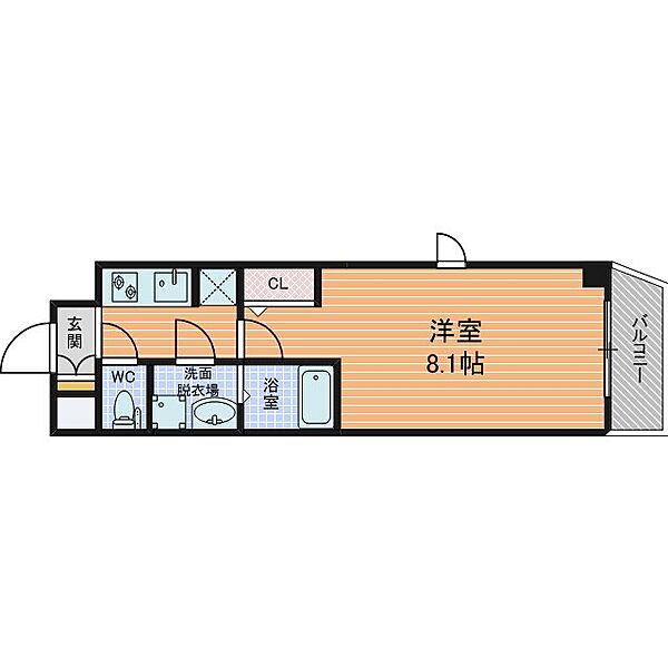 Fortuney大手前（旧名称：Dimus大手前） ｜大阪府大阪市中央区内平野町２丁目(賃貸マンション1K・6階・25.80㎡)の写真 その2