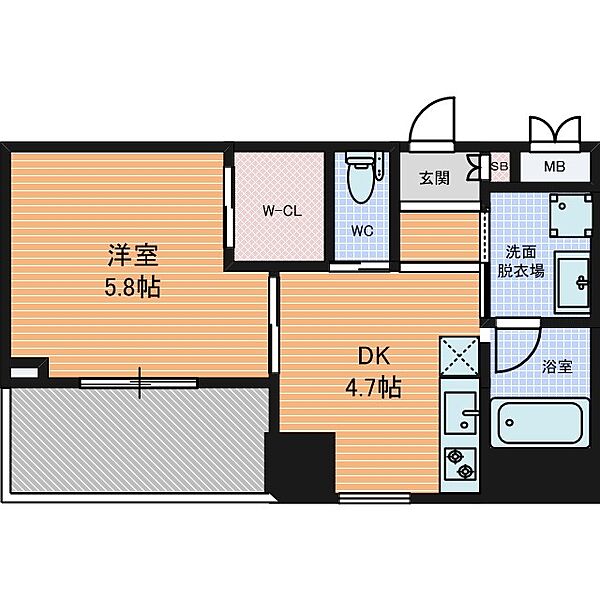 ノルデンタワー南森町プレミアム ｜大阪府大阪市北区東天満１丁目(賃貸マンション1DK・19階・29.60㎡)の写真 その2