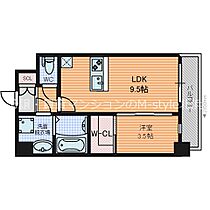 アドバンス大阪城ベレッツァ  ｜ 大阪府大阪市中央区北新町（賃貸マンション1LDK・14階・34.12㎡） その2