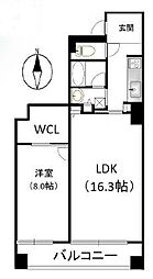 ブラービ南船場 1LDKの間取図画像