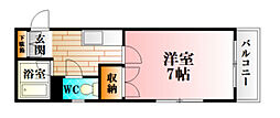 高松ビル 1Kの間取図画像