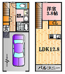 Galleria86 1LDKの間取図画像