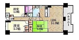 メープル勝木台 3LDKの間取図画像