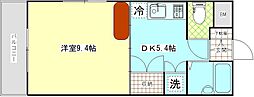 アイビーハウス 1DKの間取図画像