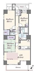 間取図画像 3LDK