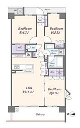間取図画像 3LDK