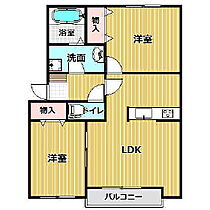 グランフィオーレB棟 103 ｜ 大分県中津市下宮永（賃貸アパート2LDK・1階・54.86㎡） その2