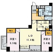 カサ・グランデ水道橋 901 ｜ 東京都千代田区神田三崎町２丁目4-5（賃貸マンション2LDK・9階・63.95㎡） その2