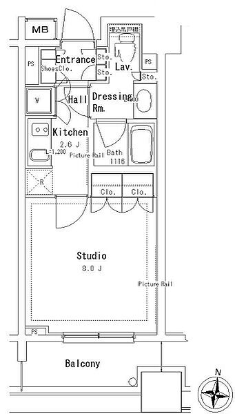 パークアクシス御茶ノ水ステージ 1309｜東京都文京区湯島３丁目(賃貸マンション1K・11階・28.06㎡)の写真 その2