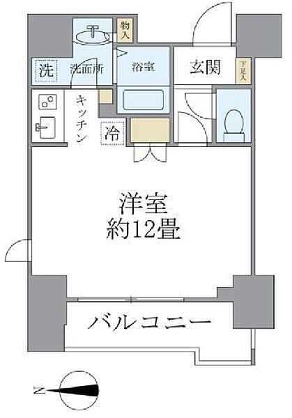 ヒューマンハイム新御徒町 1202｜東京都台東区東上野１丁目(賃貸マンション1R・12階・30.80㎡)の写真 その2