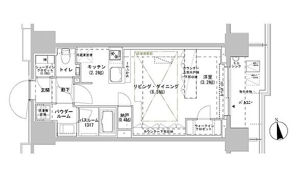 パークスフィア牛込神楽坂 708｜東京都新宿区南山伏町(賃貸マンション1R・7階・40.01㎡)の写真 その2