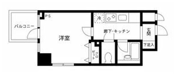 プライムアーバン飯田橋 1107｜東京都千代田区飯田橋４丁目(賃貸マンション1K・11階・22.01㎡)の写真 その2