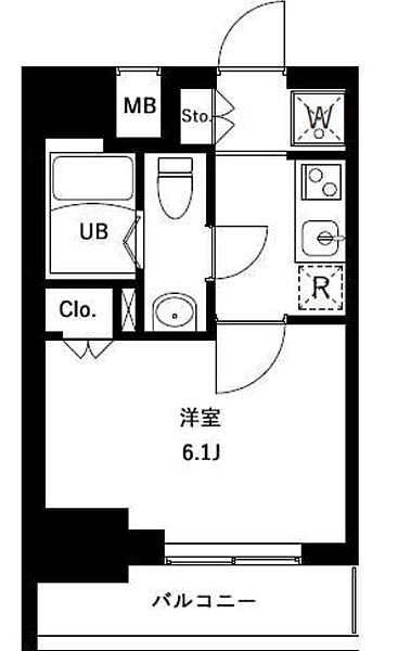 アーバンパークお花茶屋 1103｜東京都葛飾区宝町１丁目(賃貸マンション1K・11階・21.28㎡)の写真 その2