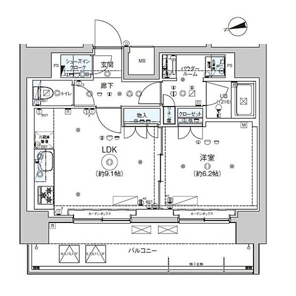 ドムス・スタイル浅草 1101｜東京都台東区浅草４丁目(賃貸マンション1LDK・11階・43.29㎡)の写真 その2