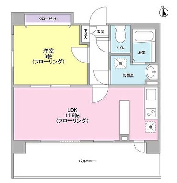 リバーレ秋葉原 702｜東京都千代田区東神田２丁目(賃貸マンション1LDK・7階・39.86㎡)の写真 その2