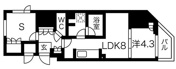 シーズンフラッツ上野御徒町 604｜東京都台東区東上野１丁目(賃貸マンション1SLDK・6階・40.07㎡)の写真 その2