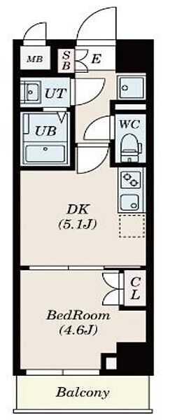 パセオ本所吾妻橋 502｜東京都墨田区本所３丁目(賃貸マンション1DK・5階・25.65㎡)の写真 その2