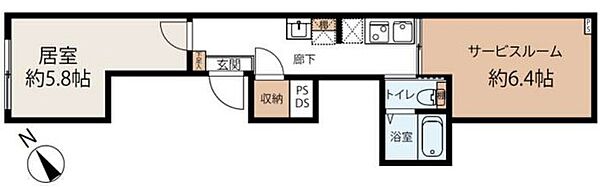 アリビオ千石 B101｜東京都文京区千石２丁目(賃貸マンション1LDK・1階・33.89㎡)の写真 その2