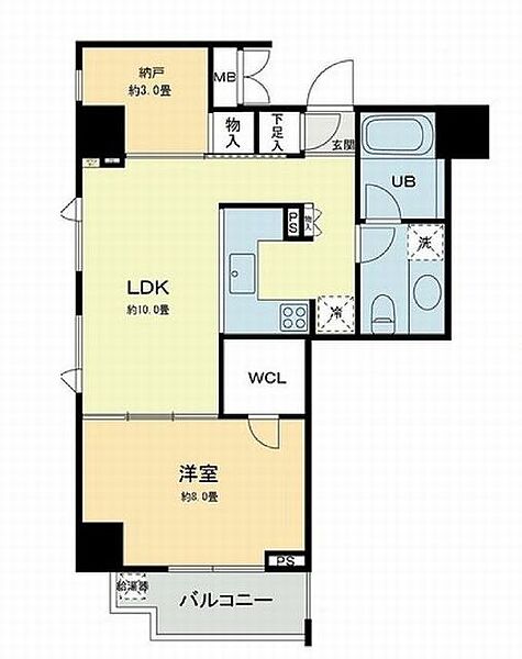 ベルファース本郷弓町 1406｜東京都文京区本郷１丁目(賃貸マンション1SLDK・14階・50.71㎡)の写真 その2