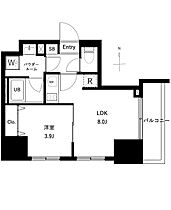 アーバンパーク王子II 1402 ｜ 東京都北区王子１丁目19-5（賃貸マンション1LDK・14階・30.87㎡） その2