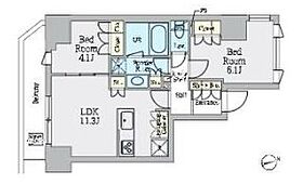 クレストコート上野 801 ｜ 東京都台東区北上野２丁目6-1（賃貸マンション2LDK・8階・50.66㎡） その2