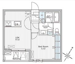 グランクリュ若松町 402 ｜ 東京都新宿区若松町104-6（賃貸マンション1LDK・4階・37.08㎡） その2