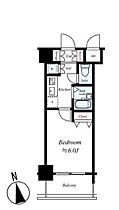 ガリシア早稲田 807 ｜ 東京都新宿区弁天町2（賃貸マンション1K・8階・20.72㎡） その2