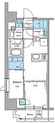 ルフォンプログレ上野御徒町 1LDKの間取図画像