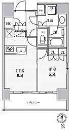 シーズンフラッツ上野稲荷町 4階1LDKの間取り
