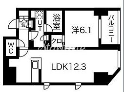 SEASONFLATS上野御徒町 1LDKの間取図画像