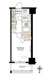 ブランシエスタ両国 1Kの間取図画像