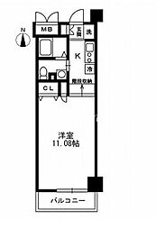 RESIDIA上野御徒町 1Kの間取図画像