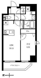 台東区三筋1丁目マンション 1LDKの間取図画像