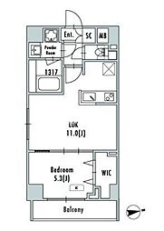 GRANPASEO押上八広 1LDKの間取図画像