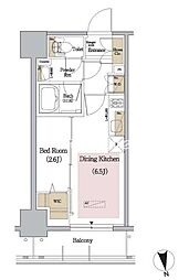 Urbanex新御徒町 1DKの間取図画像
