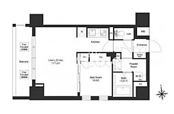 COMFORIA秋葉原ノース 1LDKの間取図画像